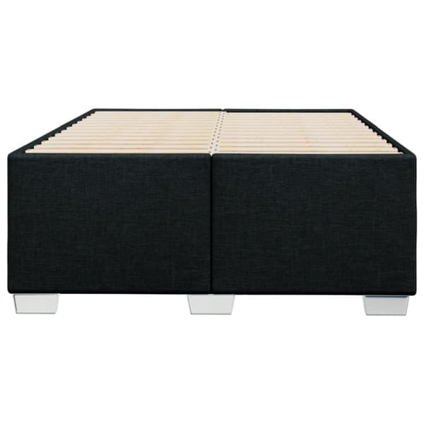 sengeramme 120x200 cm stof sort