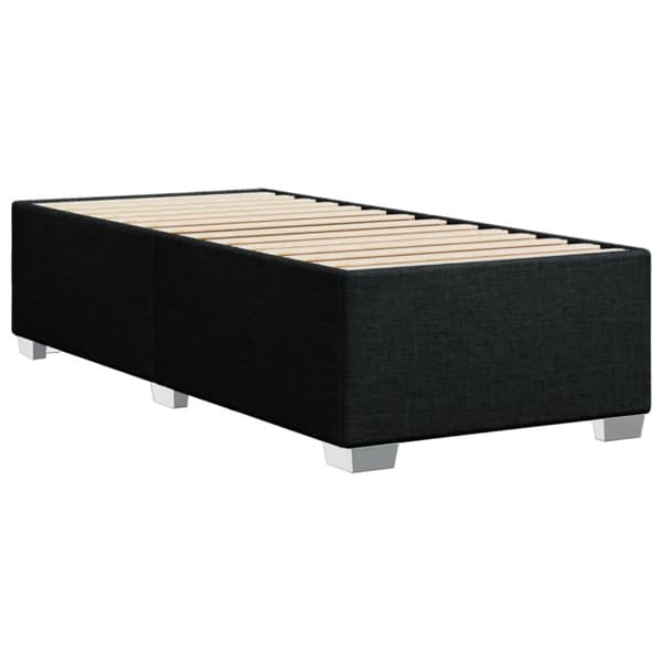 kontinentalseng med madras 90x200 cm stof sort