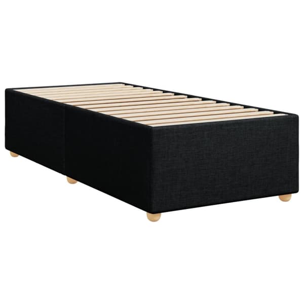 kontinentalseng med madras 90x190 cm stof sort