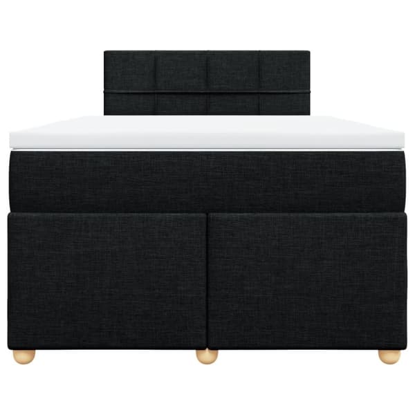 kontinentalseng med madras 120x190 cm stof sort
