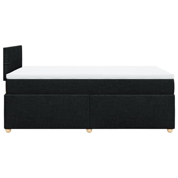 kontinentalseng med madras 120x190 cm stof sort