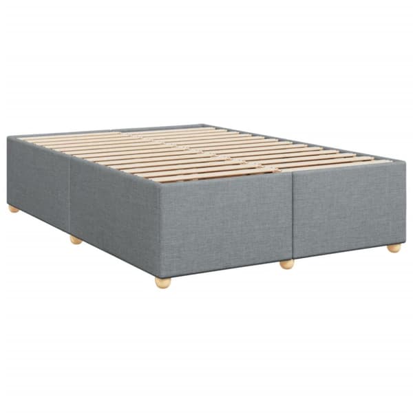 sengeramme uden madras 140x190 cm stof lysegrå