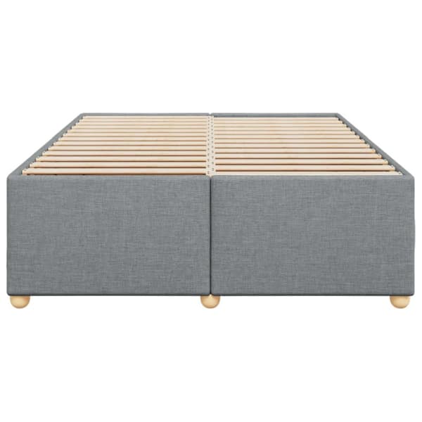 sengeramme uden madras 140x190 cm stof lysegrå