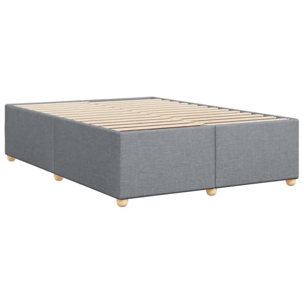 sengeramme uden madras 140x190 cm stof lysegrå