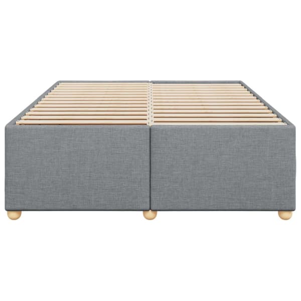 sengeramme uden madras 160x200 cm stof lysegrå
