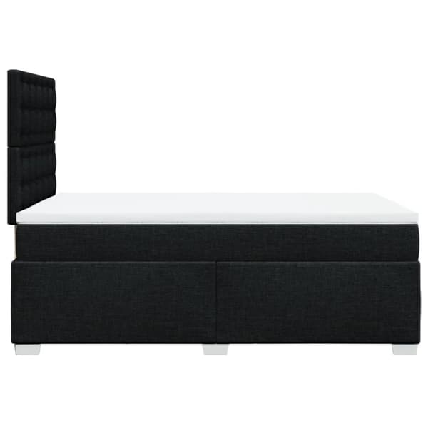 kontinentalseng med madras 120x190 cm stof sort