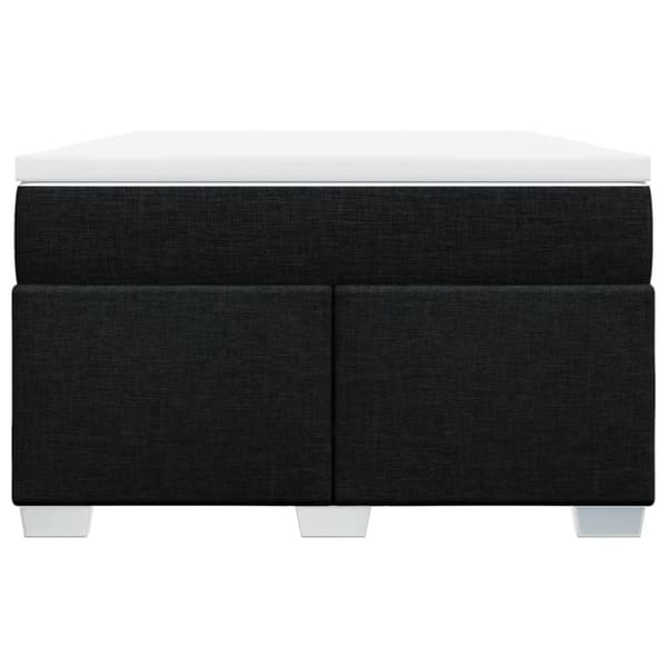 kontinentalseng med madras 120x190 cm stof sort