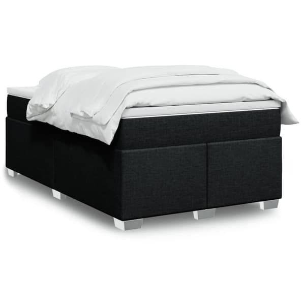 kontinentalseng med madras 120x190 cm stof sort