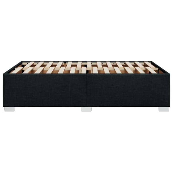 sengeramme 120x190 cm stof sort