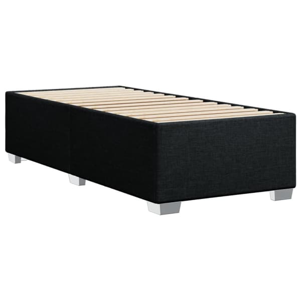 kontinentalseng med madras 90x190 cm stof sort