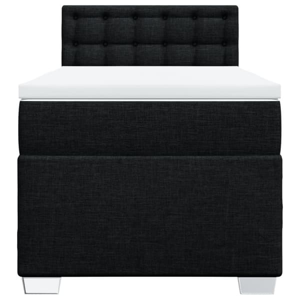 kontinentalseng med madras 90x190 cm stof sort