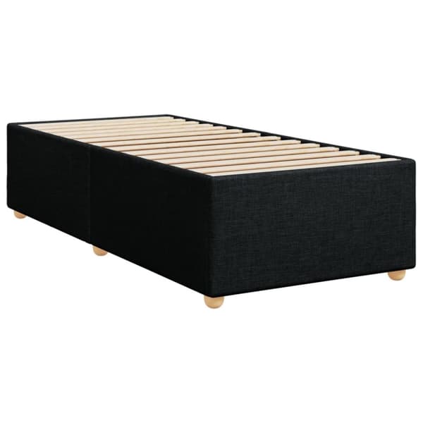 kontinentalseng med madras 80x200 cm stof sort