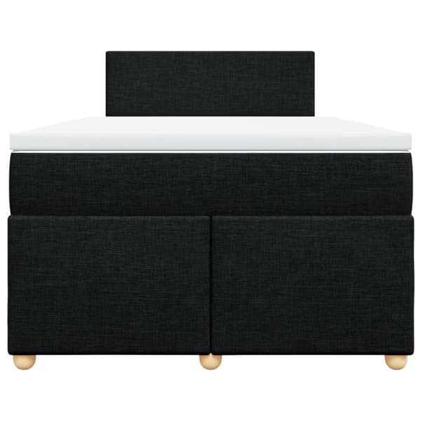 kontinentalseng med madras 120x190 cm stof sort