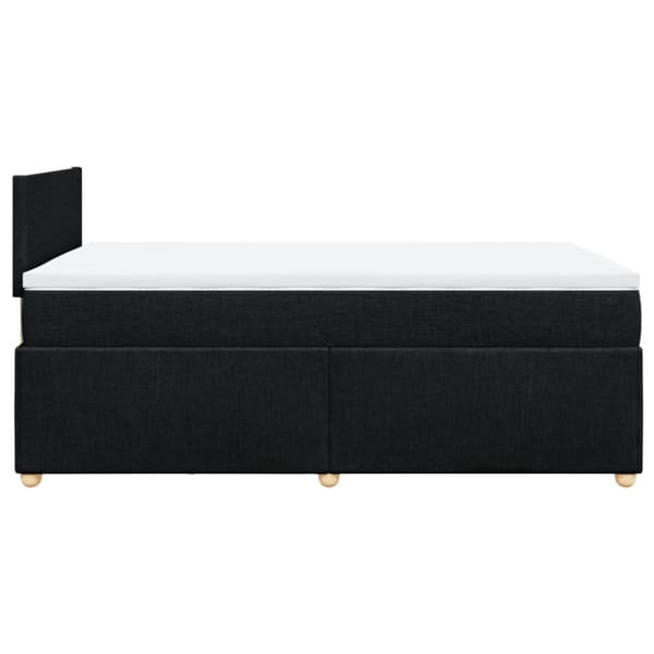 kontinentalseng med madras 120x190 cm stof sort