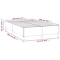Miniatyrbillede 9 af 9: sengeramme 120x200 cm kunstlæder hvid