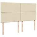 Miniatyrbillede 7 af 10: kontinentalseng med madras 180x200 cm stof cremefarvet