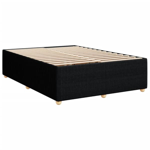 kontinentalseng med madras 140x200 cm stof sort