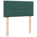 Miniatyrbillede 5 af 10: kontinentalseng med madras 80x200 cm fløjl mørkegrøn
