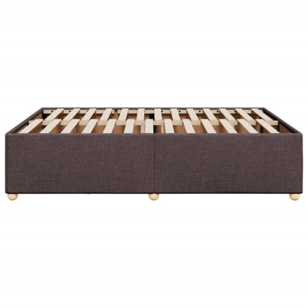 sengeramme uden madras 140x190 cm stof mørkebrun