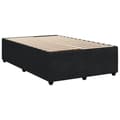 Pikkukuva 10 / 10: Ramsäng med madrass svart 120x190 cm sammet