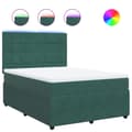Pikkukuva 2 / 10: Ramsäng med madrass mörkgrön 140x200 cm sammet