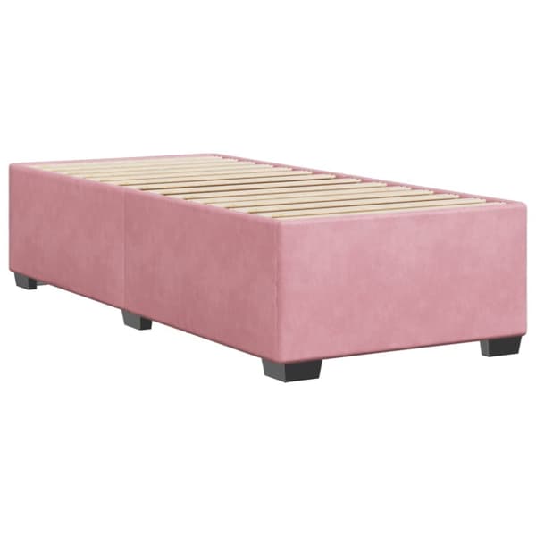sengeramme 80x200 cm fløjl pink