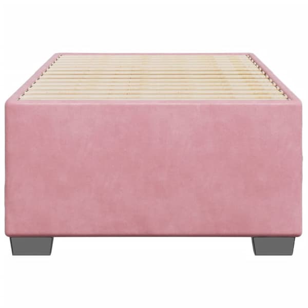 sengeramme 80x200 cm fløjl pink