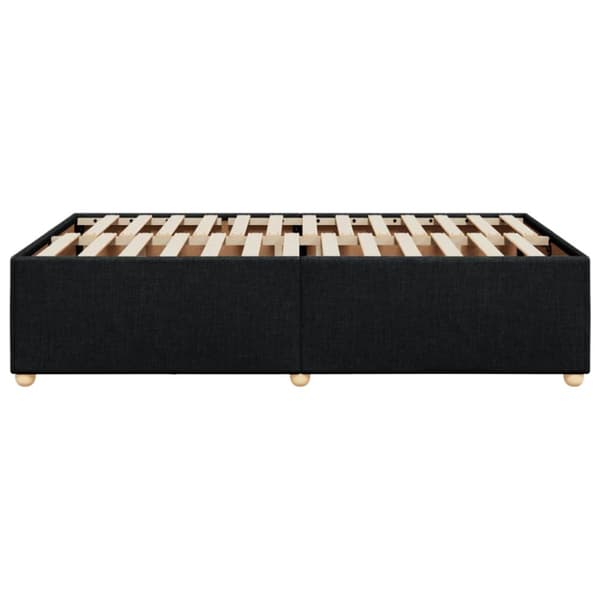 sengeramme 120x200 cm stof sort