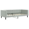Miniatyrbillede 2 af 8: daybed 90x190 cm velour lysegrå