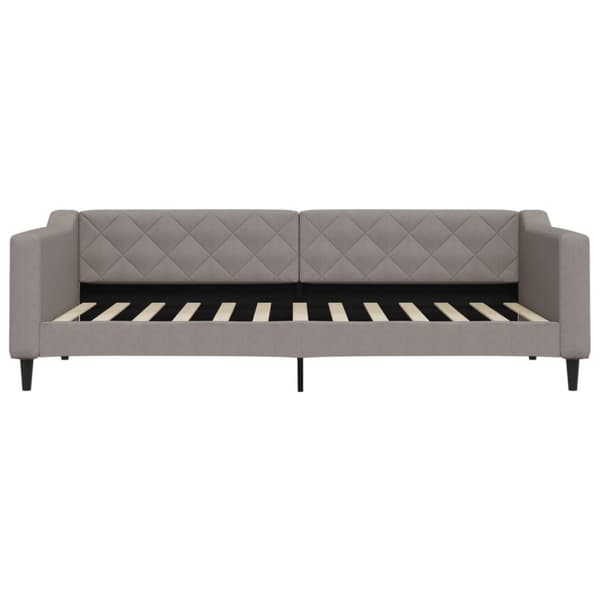 Dagbädd utdragbar taupe 90x200 cm tyg