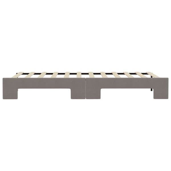 Dagbädd utdragbar taupe 100x200 cm tyg