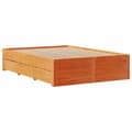 Miniatyrbillede 6 af 10: sengeramme m. skuffer 140x190 cm uden madras massivt fyr brun