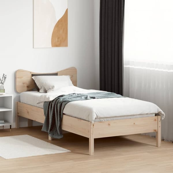sengeramme uden madras 100x200 cm massivt fyrretræ