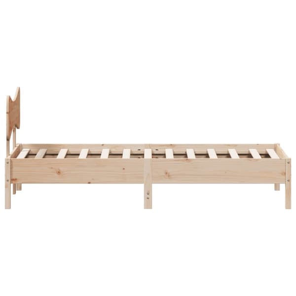 sengeramme uden madras 100x200 cm massivt fyrretræ