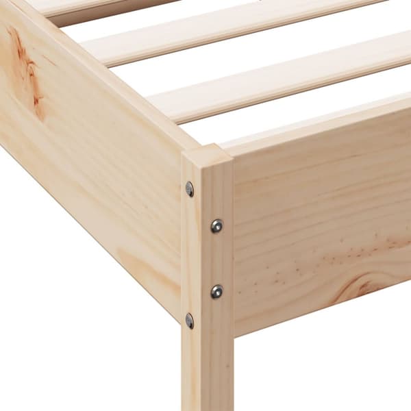 sengeramme uden madras 100x200 cm massivt fyrretræ