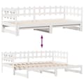 Miniatyrbillede 8 af 10: daybed med udtræk og skuffer uden madras 90x200 cm hvid