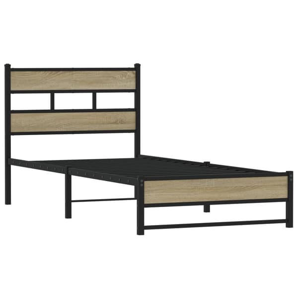 sengeramme uden madras 90x190 cm metal sonoma-eg