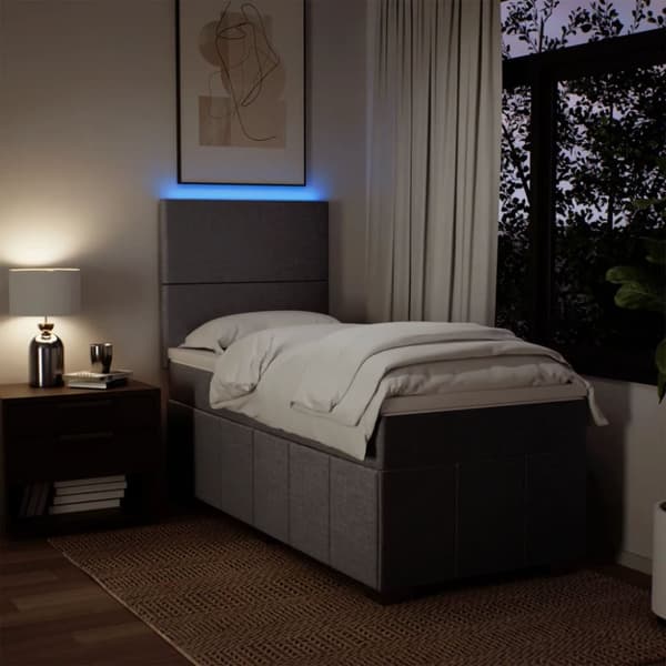 Continental sänky patjalla Taupe Kangas 80x200 cm