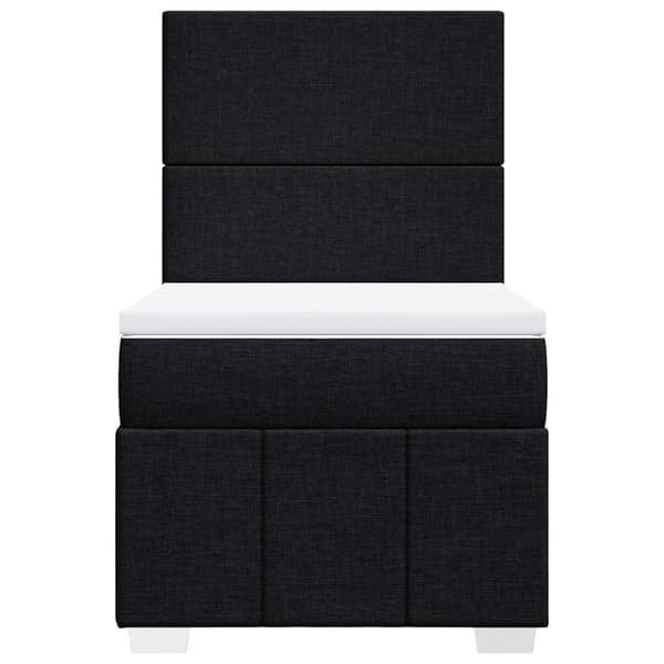 kontinentalseng med madras 80x200 cm stof sort