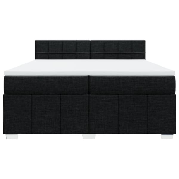 Continental sänky patjalla Musta kangas 200x200 cm