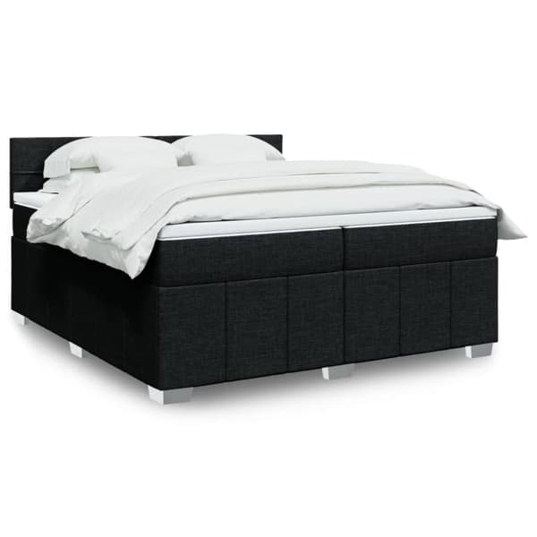 Continental sänky patjalla Musta kangas 200x200 cm