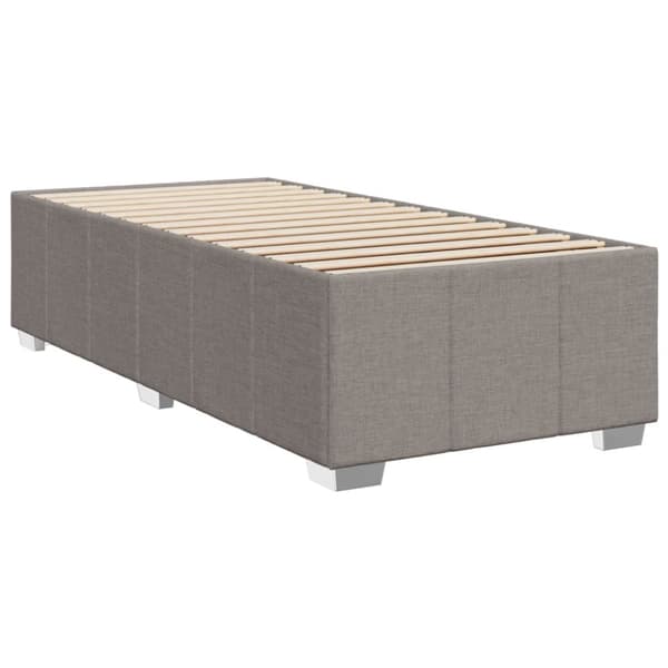 sengeramme 80x200 cm stof gråbrun