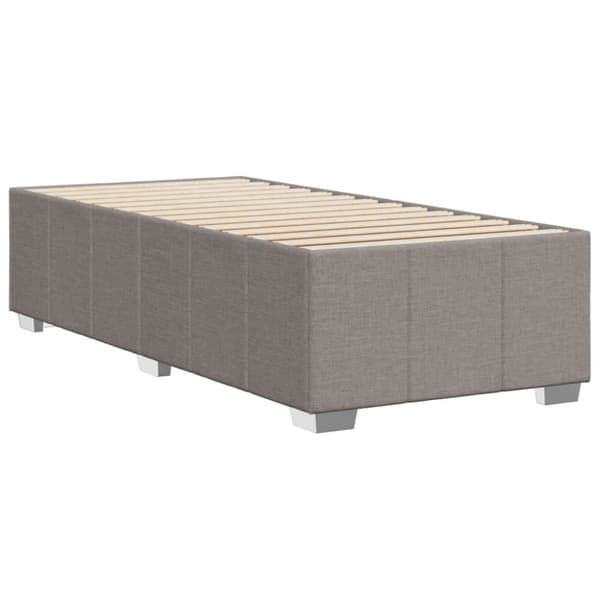 sengeramme 80x200 cm stof gråbrun
