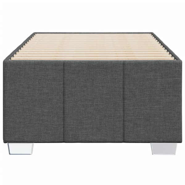 Sengeramme uden madras Mørkegrå 100x200 cm Stof