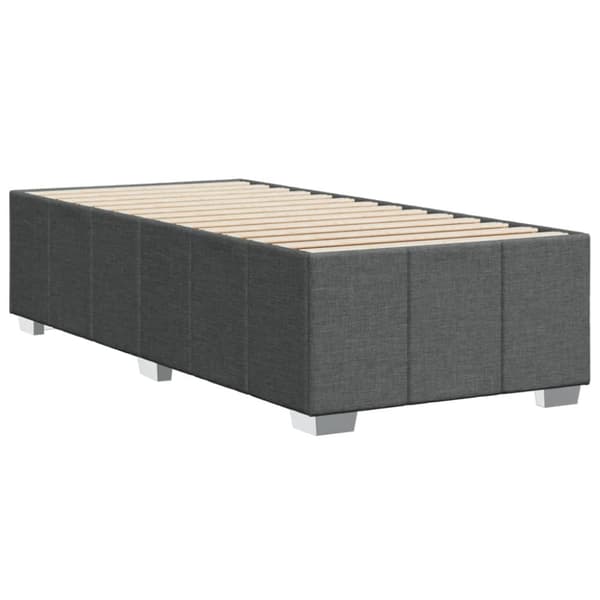 Sengeramme uden madras Mørkegrå 100x200 cm Stof