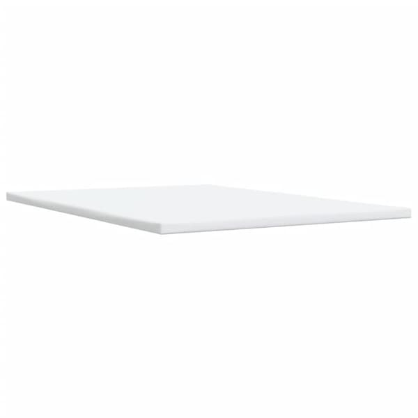 kontinentalseng med madras 140x200 cm stof cremefarvet