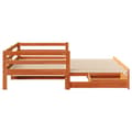 Miniatyrbillede 7 af 10: daybed med udtræk skuffer 90x200 cm massivt fyrretræ gyldenbrun