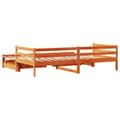Miniatyrbillede 8 af 10: daybed med udtræk skuffer 90x200 cm massivt fyrretræ gyldenbrun