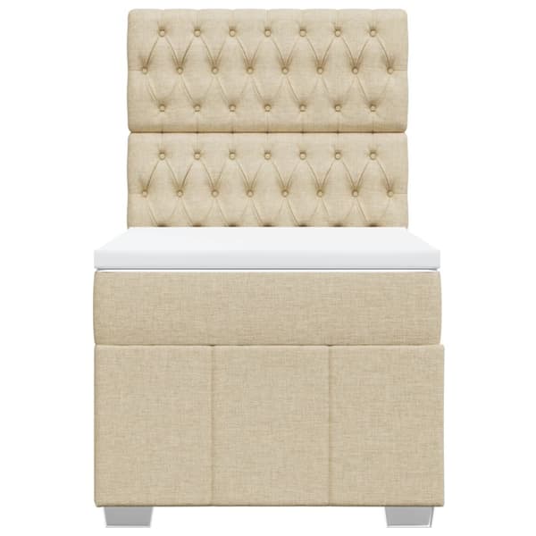 Continental sänky patjalla Cream Kangas 90x190 cm