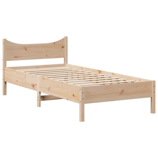 sengeramme med skuffer 90x200 cm massivt fyrretræ